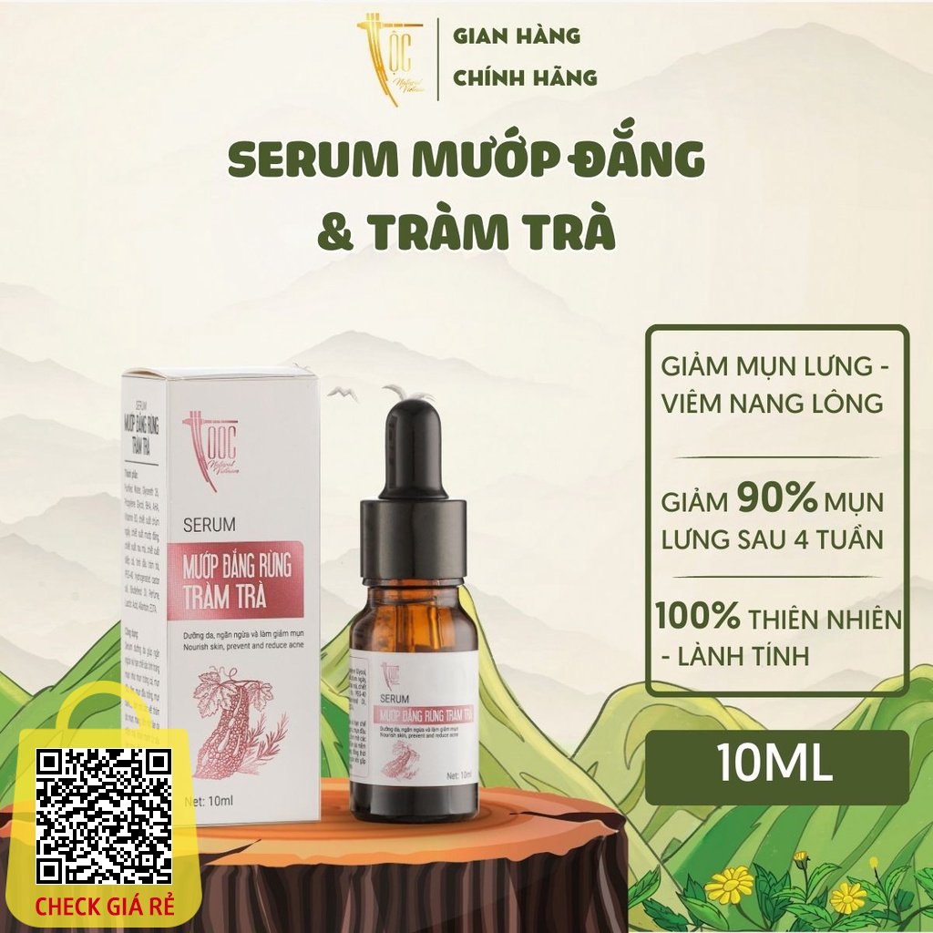 Serum Mướp đắng rừng & Tràm trà Cao Bằng TỘC Natural giảm mụn - mờ thâm 10ml