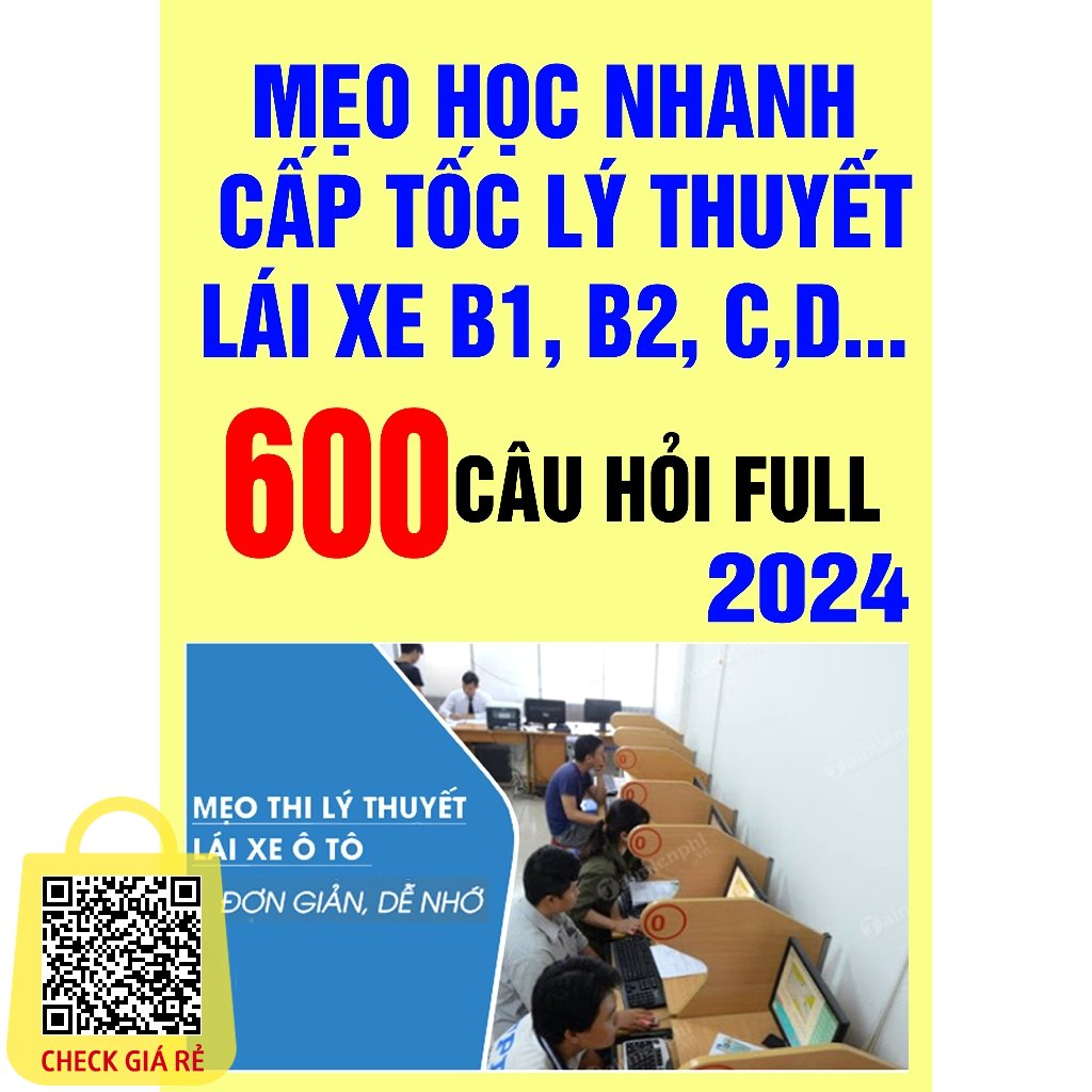 Sổ tay mẹo phương pháp học nhanh full 600 câu ôn thi cấp tốc 2024