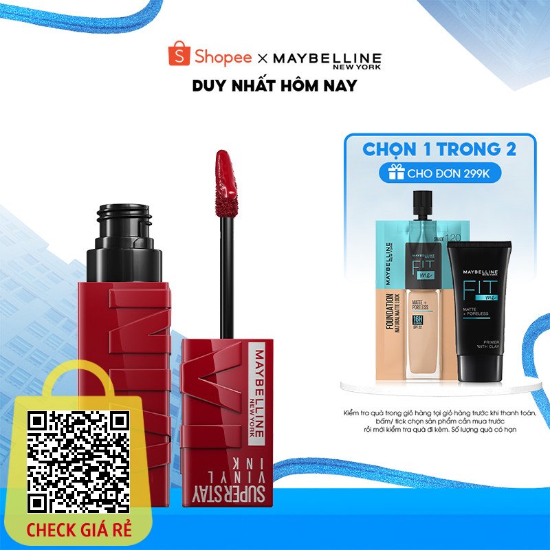 Son Bóng Bền Màu Nhẹ Môi Superstay Vinyl Ink Maybelline New York 4.2ml