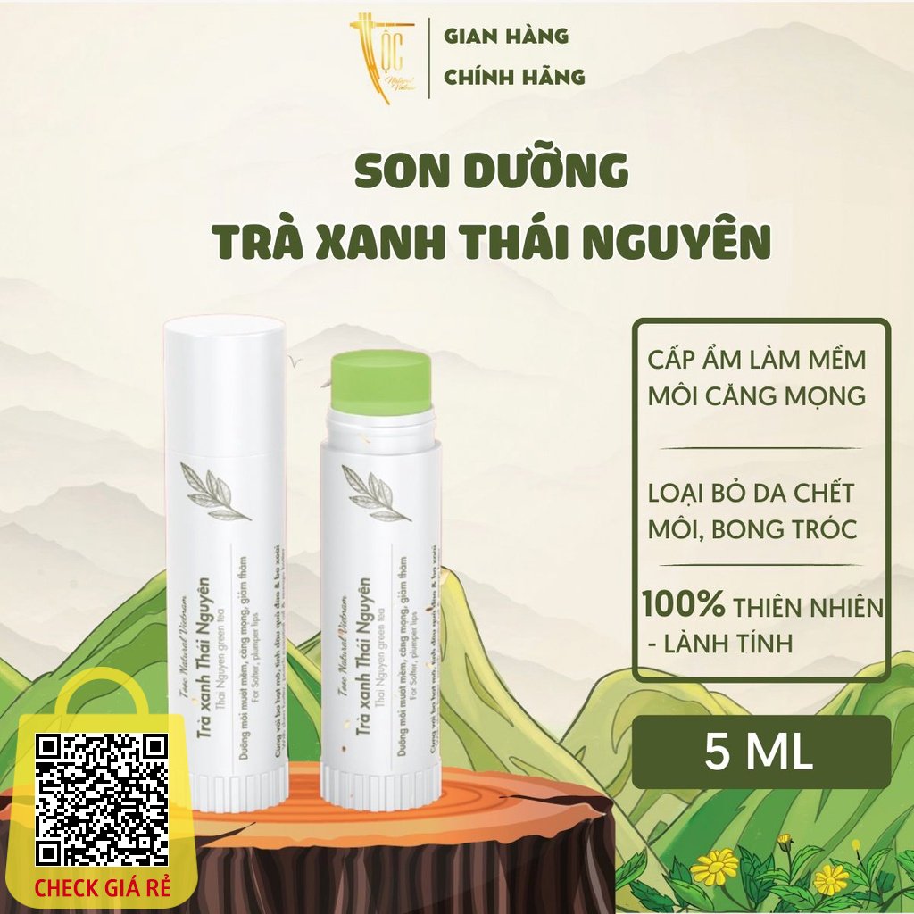 Son duong tra xanh Thai Nguyen TOC Natural cap am - lam moi moi - duong hong 5ml