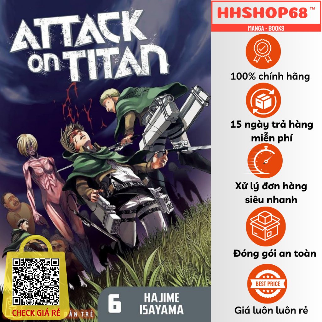 Truyện tranh Attack On Titan tập 1 2 3 4 5 6 7 8 9 10 11 12 13 14 15 16 17 18 19 20 21 22 NXB Trẻ