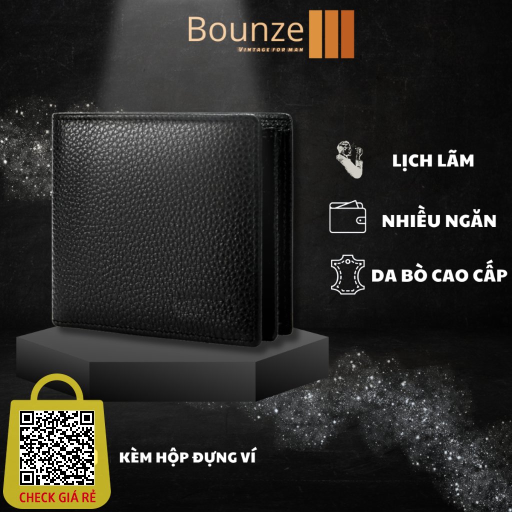 Ví Da Nam Cao Cấp Siêu Bền, Ví Nam Da Thật dáng ngang Wallet.Store | Ví LT01