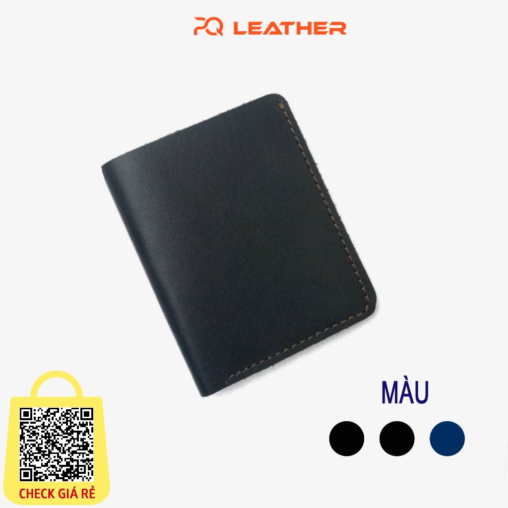 Ví nam mini da bò Nappa nguyên tấm nhỏ gọn, nhiều màu lựa chọn PQ Leather PV50- Bảo hành 12 tháng